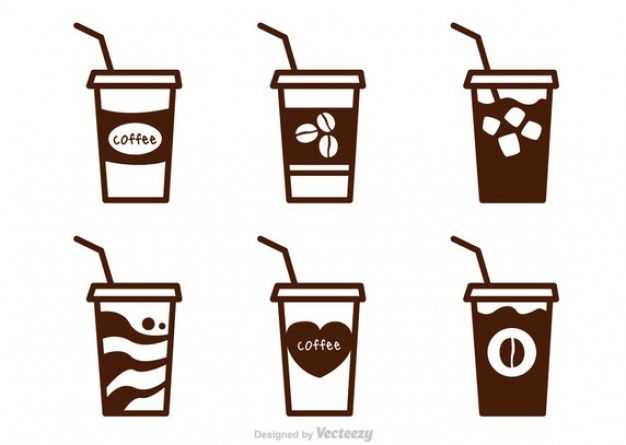 Coffee Cups For Take Away Art Coffee Vector, Coffee Icon, Iced 626x445 Coffee Cups For Take Away Art Coffee Vector, Coffee Icon, Iced