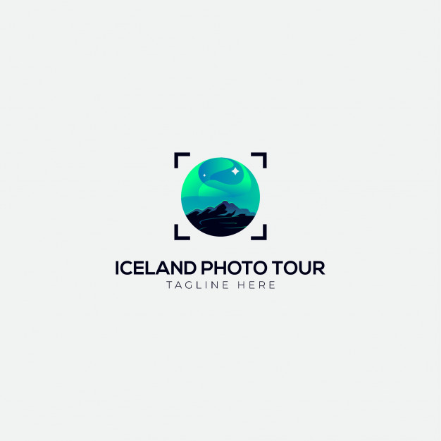 Iceland Light Photo Tour Logo Vector Premium Download 626x626 Iceland Light Photo Tour Logo Vector Premium Download