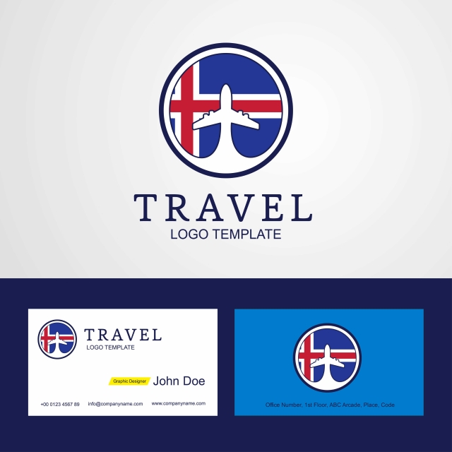 Travel Iceland Creative Circle Flag Logo And Business Card Desig 640x640 Travel Iceland Creative Circle Flag Logo And Business Card Desig