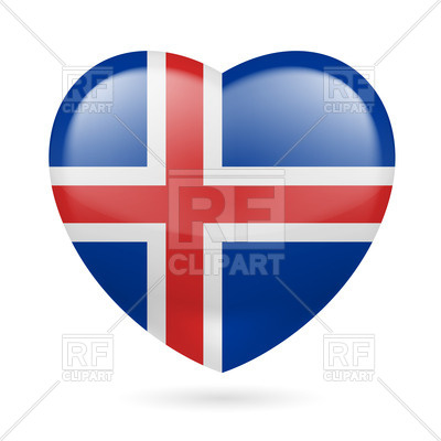 Heart With Islandic Flag Colors I Love Iceland Vector Image 400x400 Heart With Islandic Flag Colors I Love Iceland Vector Image