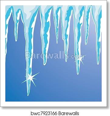 Vector Shiny Icicles, Art Print Barewalls Posters Prints 362x382 Vector Shiny Icicles, Art Print Barewalls Posters Prints