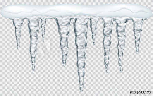 Hanging Icicles With Snow On Transparent Background Transparency 500x313 Hanging Icicles With Snow On Transparent Background Transparency
