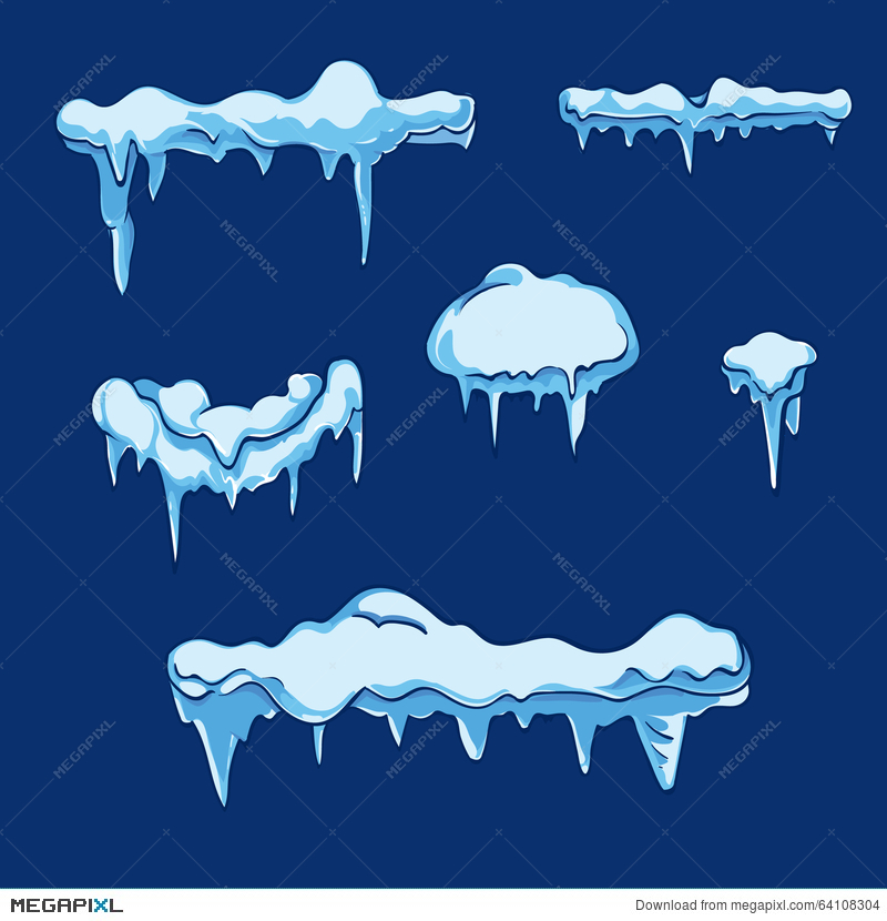 Ice Sheet With Icicle Vector Set In Cartoon Style Illustration 800x830 Ice Sheet With Icicle Vector Set In Cartoon Style Illustration