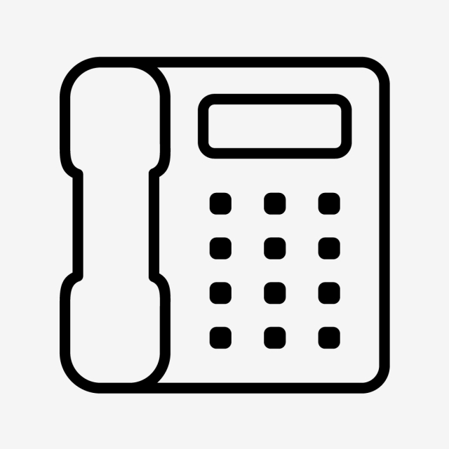 640x640 Vector Telephone Icon, Call, Contact, Phone Png And Vector