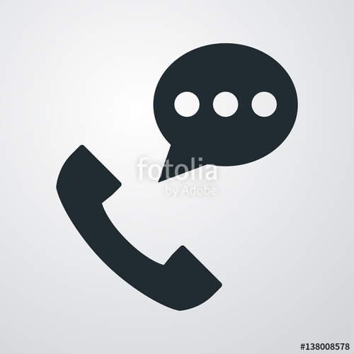 Icono Plano Telefono Con Sms En Fondo Degradado Stock Image 500x500 Icono Plano Telefono Con Sms En Fondo Degradado Stock Image