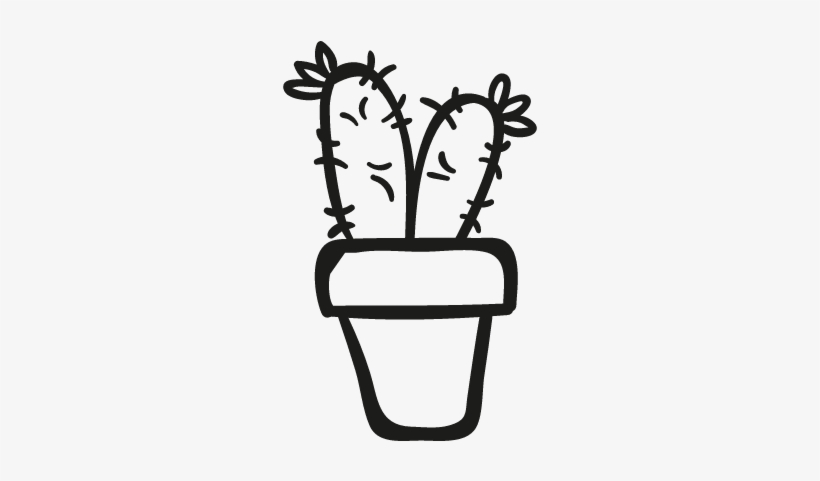 Two Cactus Plant In A Pot Vector 820x481 Two Cactus Plant In A Pot Vector