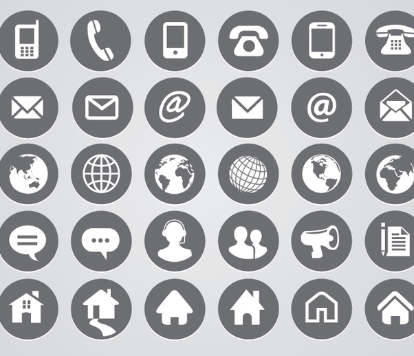 Descargar Vector Redondeado Los Iconos Contacto Gratis 602x518 Descargar Vector Redondeado Los Iconos Contacto Gratis