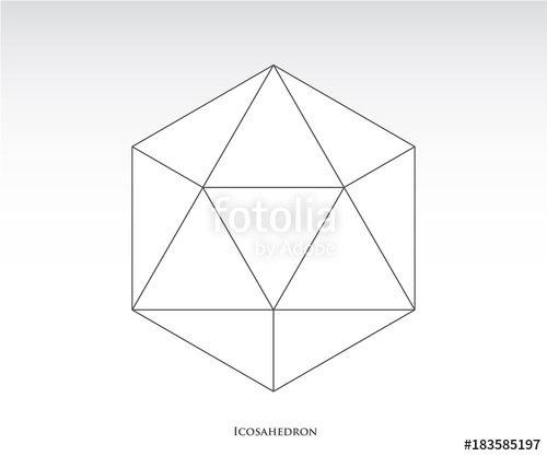 500x417 Icosahedron Icon Stock Image And Royalty Free Vector