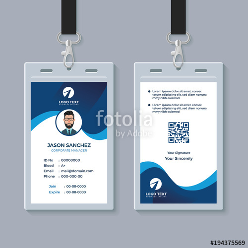 Modern Clean Id Card Template Stock Image And Royalty Free Vector 500x500 Modern Clean Id Card Template Stock Image And Royalty Free Vector