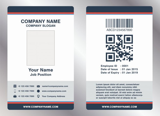 Personal Identification Card Template