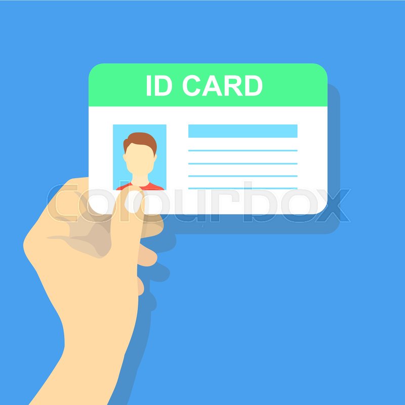 Hand Holding The Id Card Vector Stock Vector Colourbox 800x800 Hand Holding The Id Card Vector Stock Vector Colourbox