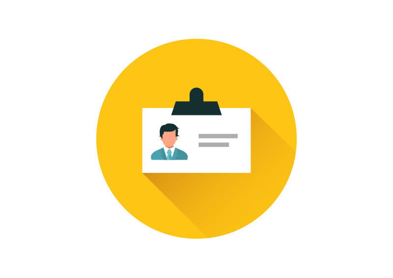 Id Card Flat Vector 800x566 Id Card Flat Vector