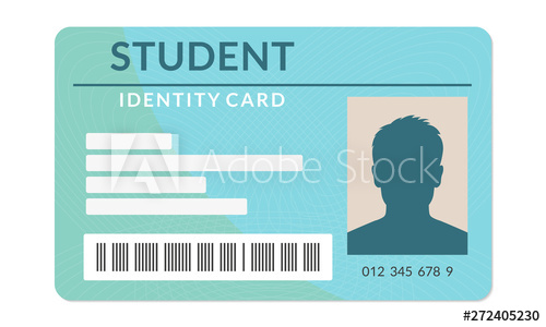 Student Id Card University, School, College Identity Card Vector 500x300 Student Id Card University, School, College Identity Card Vector