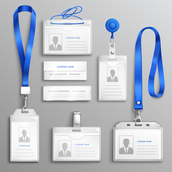 Id Card Badge Vector Set Free Download 600x600 Id Card Badge Vector Set Free Download