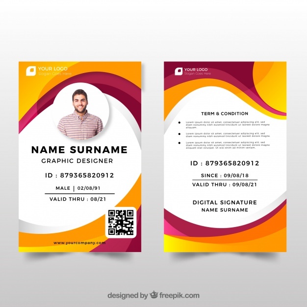 Id Template Free Download 626x626 Id Template Free Download