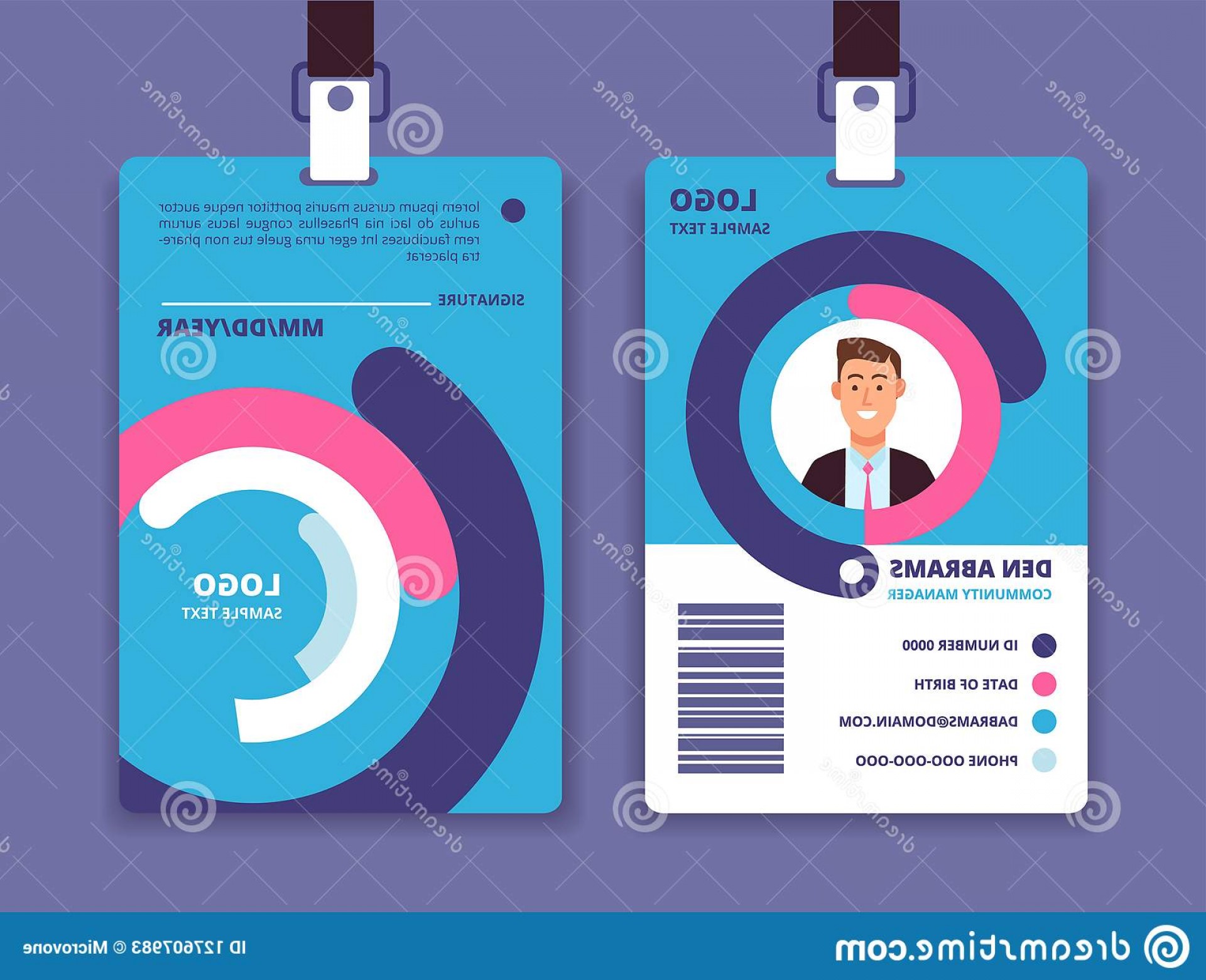 Corporate Id Card Professional Employee Identity Badge Man Avatar 1920x1560 Corporate Id Card Professional Employee Identity Badge Man Avatar