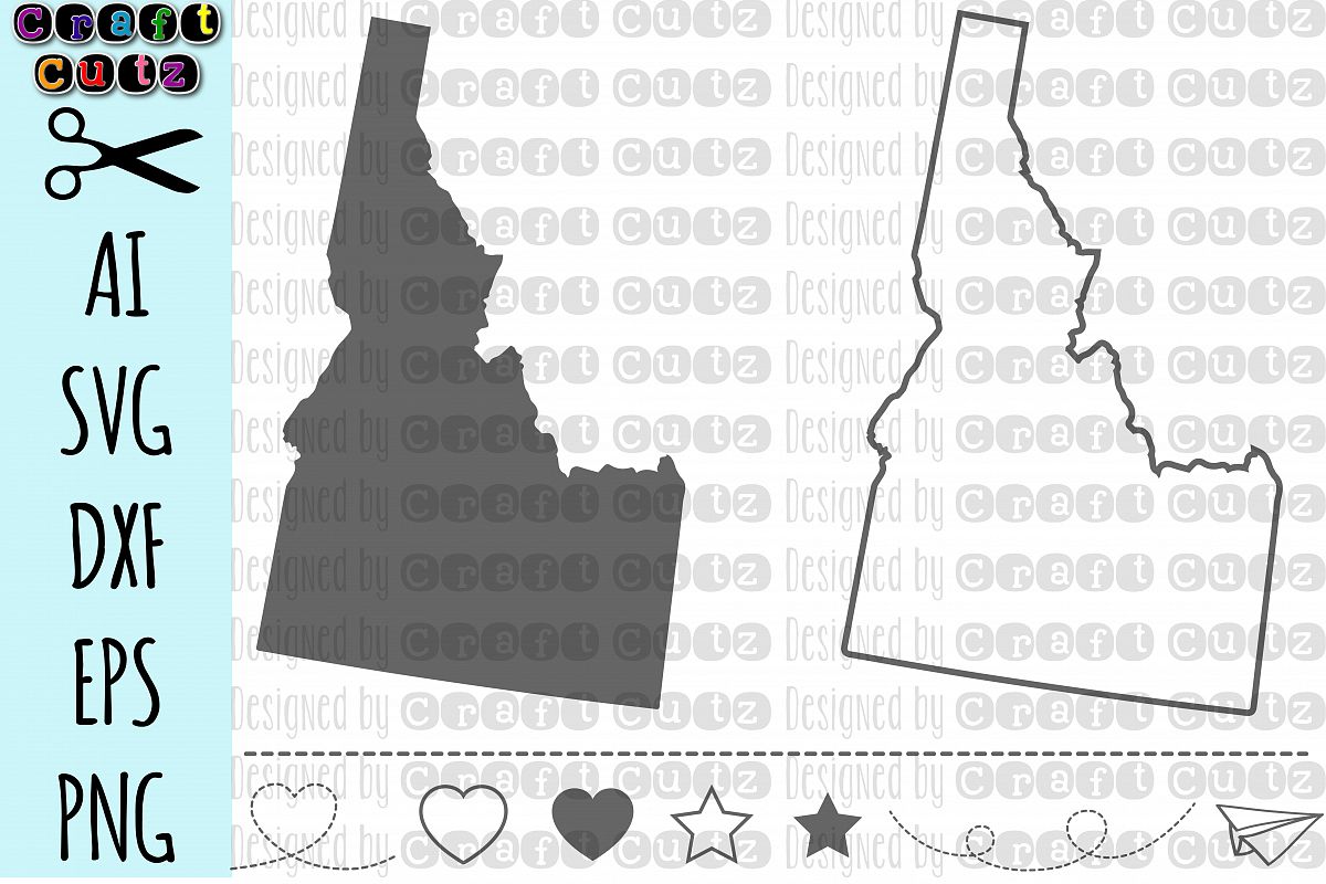 1200x800 Idaho State Files, Idaho Vector, United States State