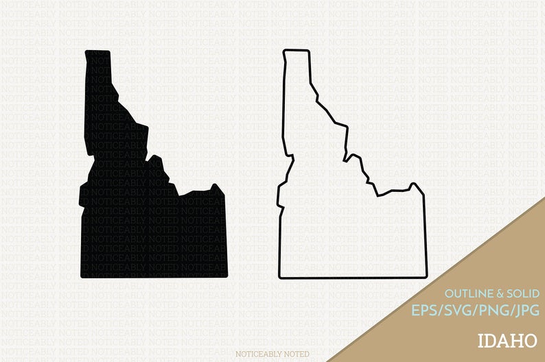 794x528 Idaho Vector State Clipart Id Clip Art Idaho State Png Etsy