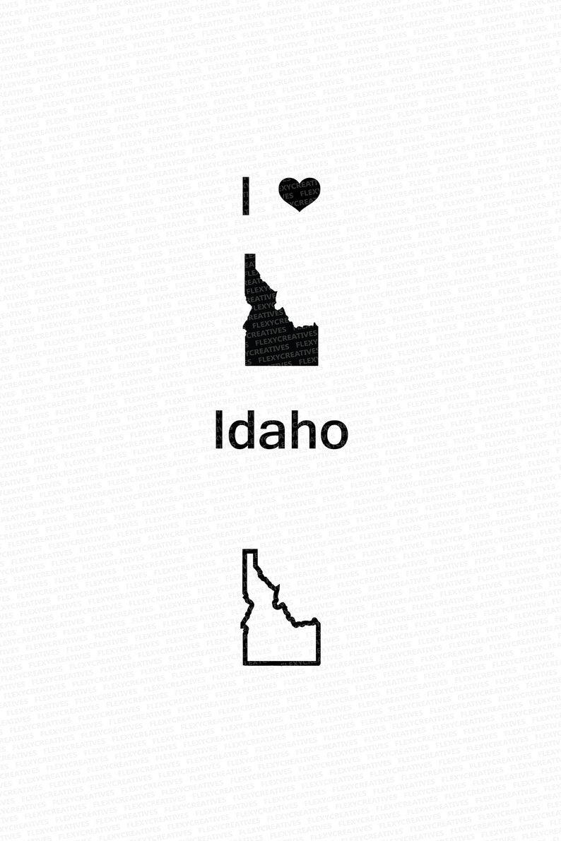 794x1191 Idaho Vector State Clipart Idaho Clip Art Idaho Map Clip Etsy