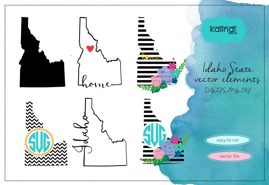 864x595 Idaho Idaho Vector File, Idaho File, Id Idaho State