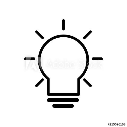 500x500 Idea Icon Vector Icon Simple Element Illustration Idea Symbol