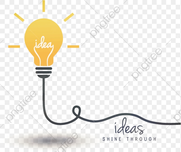 610x510 Vector Bulb Idea, Thought, Idea, Light Bulb Png And Vector