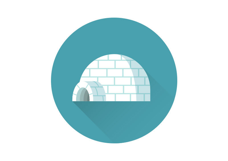 800x566 Igloo Vector Icon