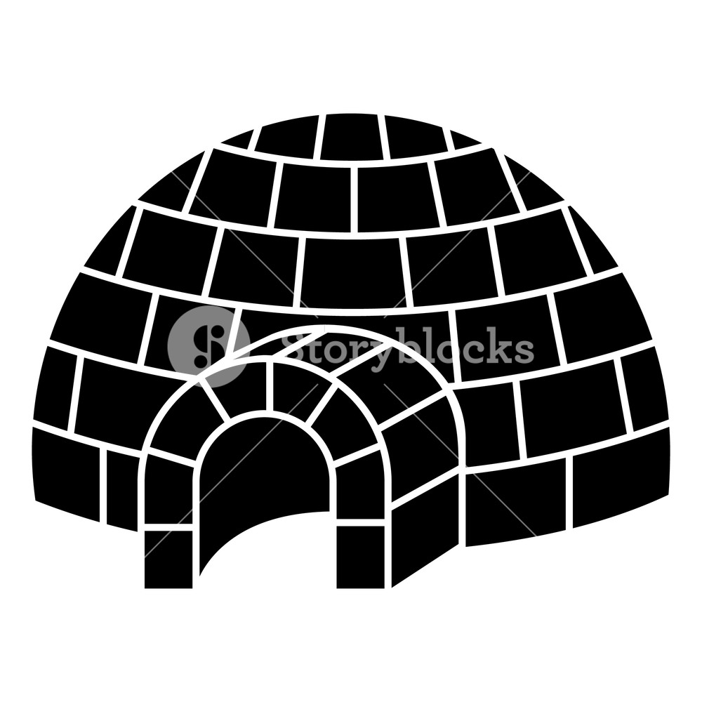 1000x1000 Igloo Icon Simple Illustration Of Igloo Vector Icon For Web