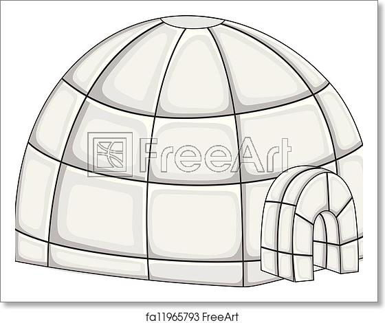 560x470 Free Art Print Of Igloo