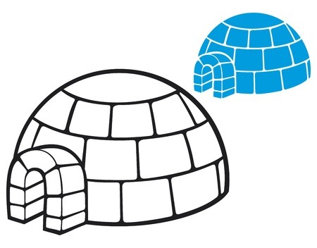 450x352 Illustration Of A Igloo Cartoon Vector Illustration Of A Igloo