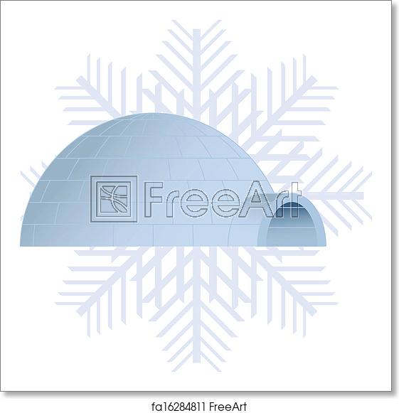 561x581 Free Art Print Of Igloo Vector Illustration Of A Igloo