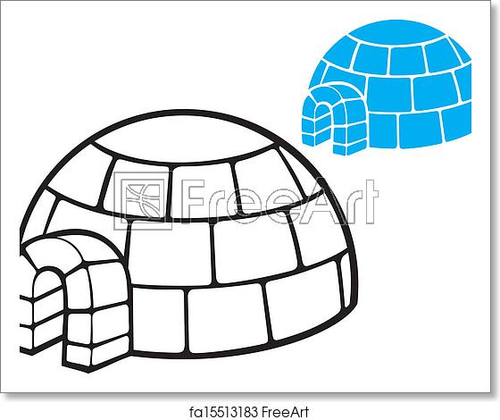 560x470 Free Art Print Of Illustration Of A Igloo Illustration Of A Igloo