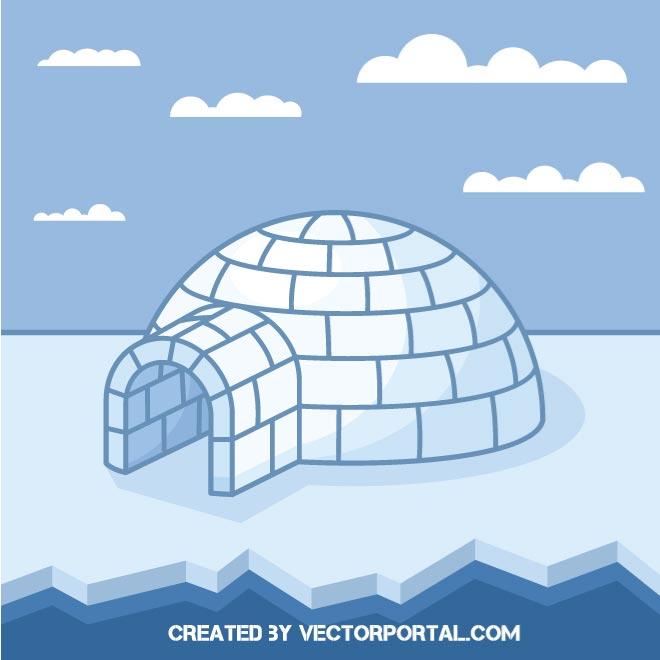 660x660 Igloo Vector Image
