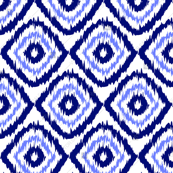 600x600 Ikat Ogee Pattern Seamless Background Spring Floral Design