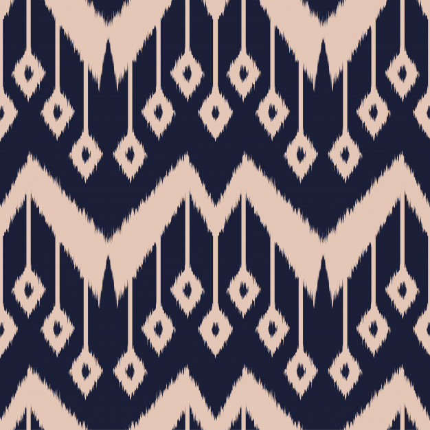 626x626 Ikat Seamless Pattern Vector Premium Download