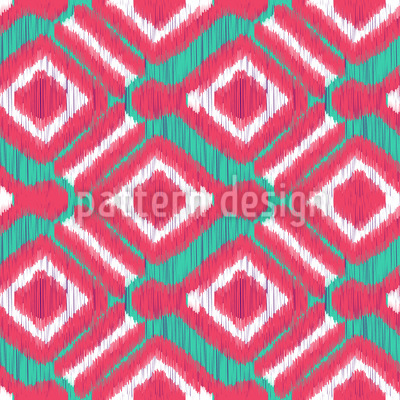400x400 Plaid Ikat Vector Ornament