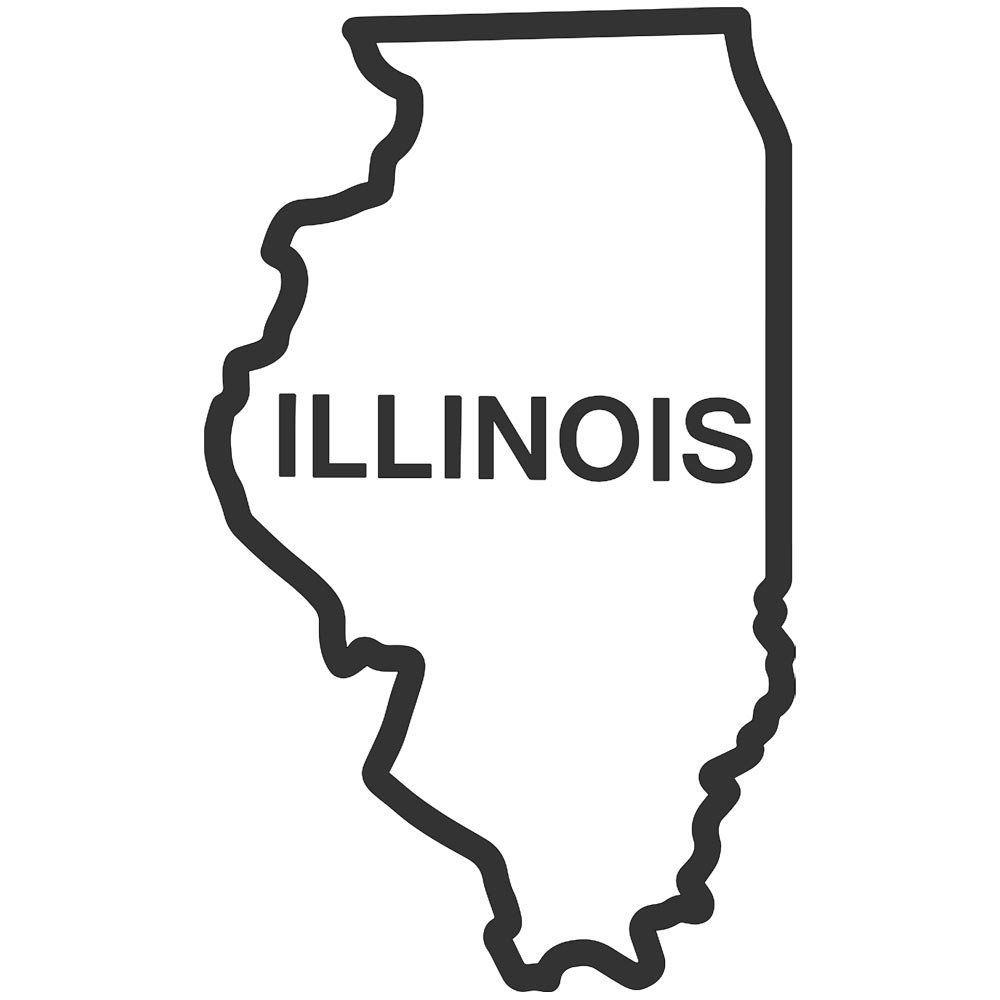Illinois Outline Vector