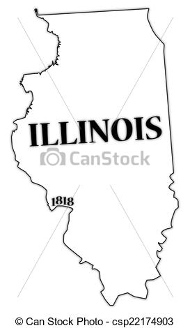 273x470 Illinois State And Date An Illinois State Outline