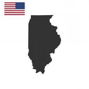 300x300 Stock Illustration Illinois Shape Simple Logo State Map Outline