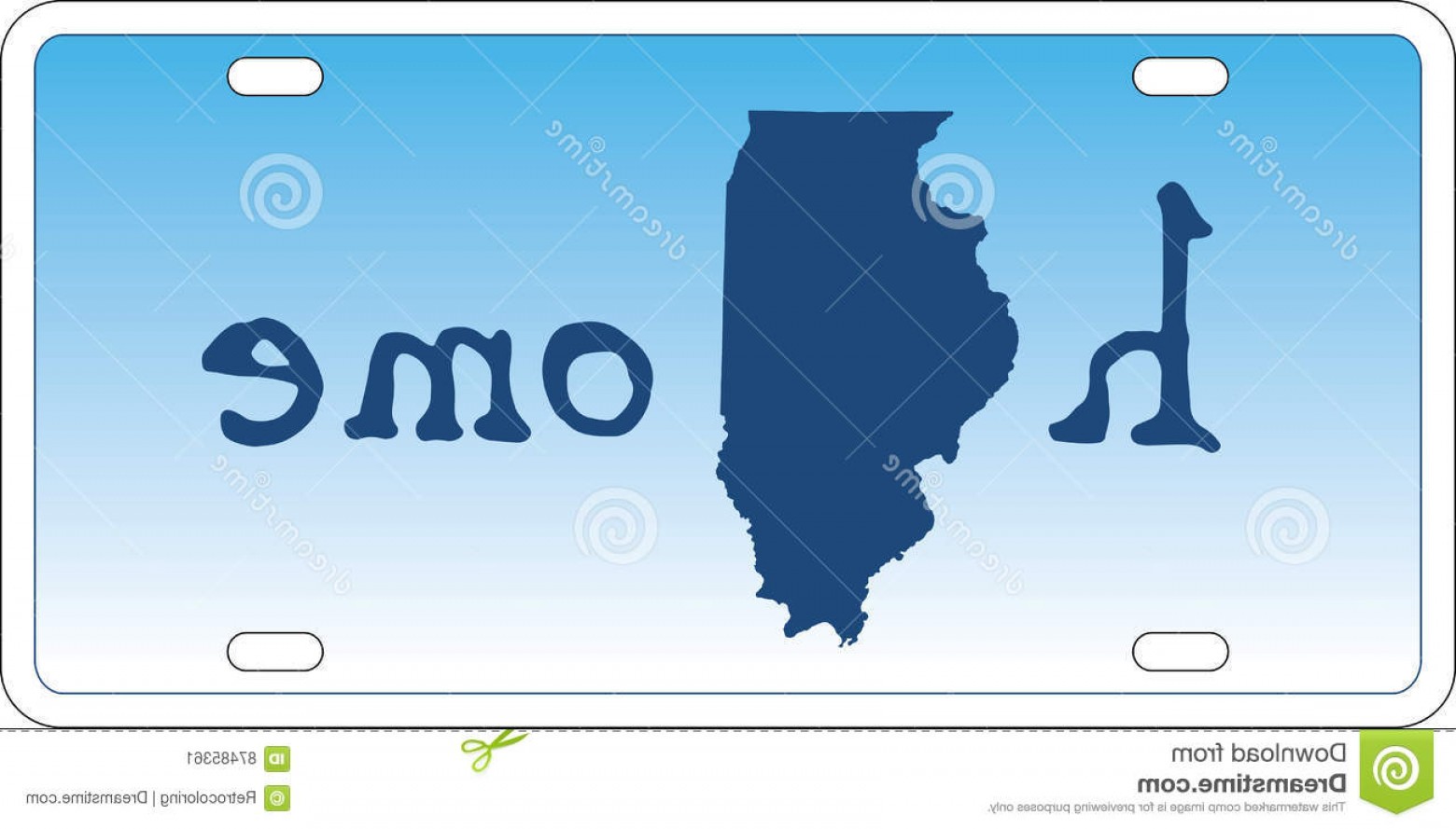 Stock Illustration Illinois State License Plate Vector U S 1560x889 Stock Illustration Illinois State License Plate Vector U S
