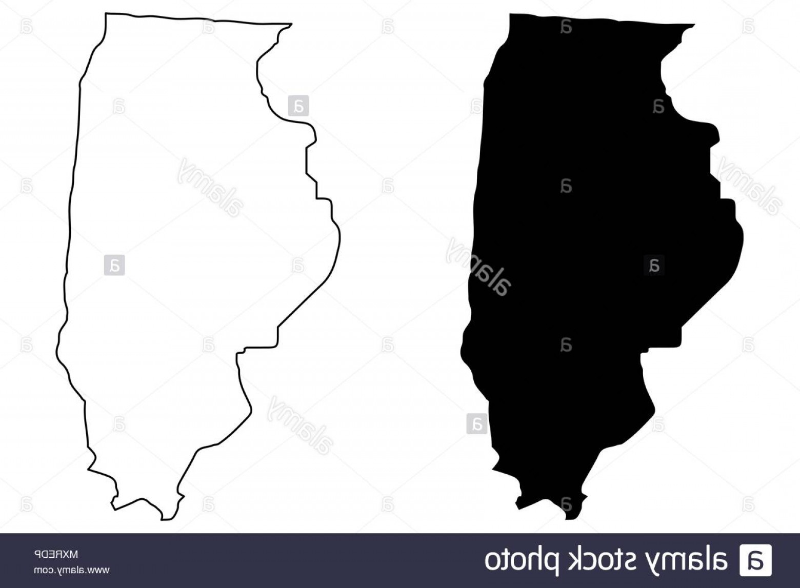 1560x1147 Illinois Map Vector Illustration Scribble Sketch Illinois Map