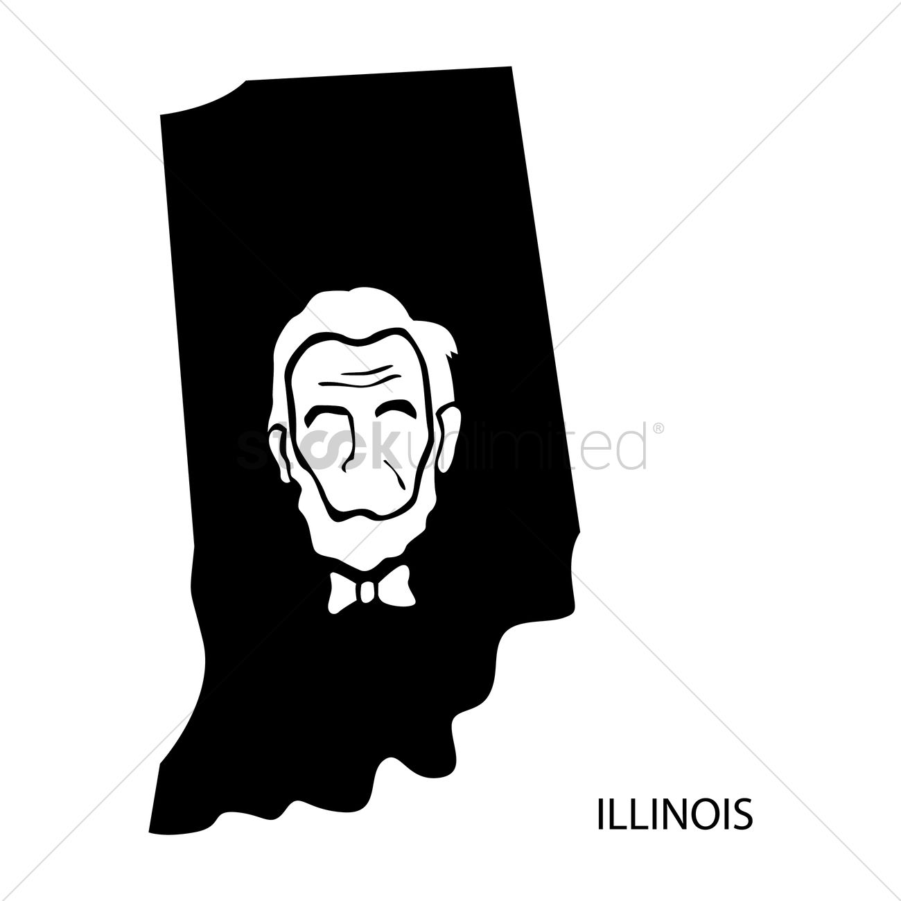 1300x1300 Illinois Vector Image