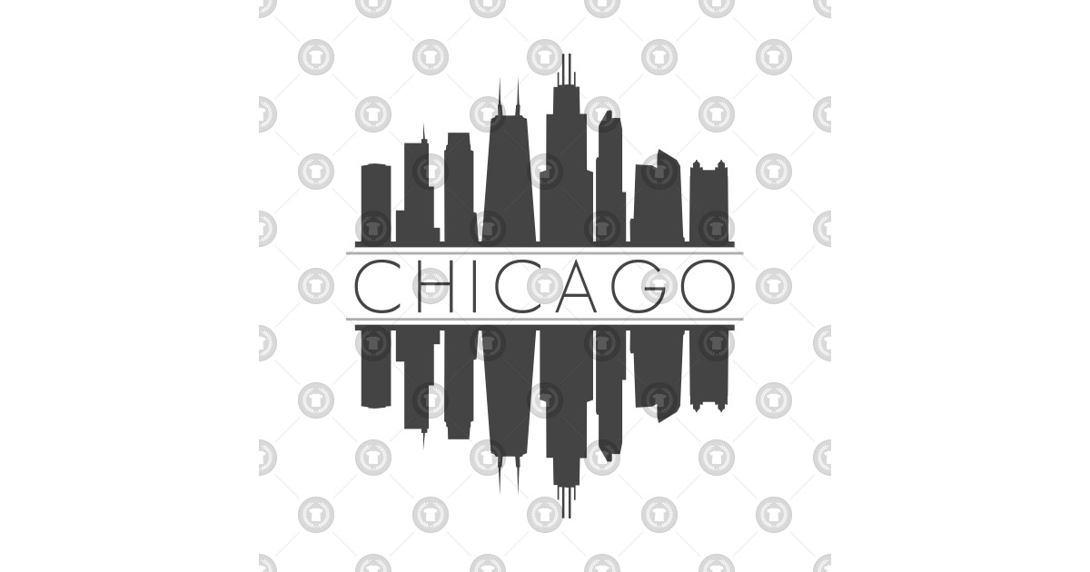 1200x630 Chicago Illinois Skyline Silhouette Vector