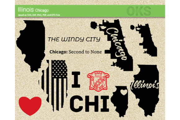 580x386 Illinois Chicago Vector Graphic