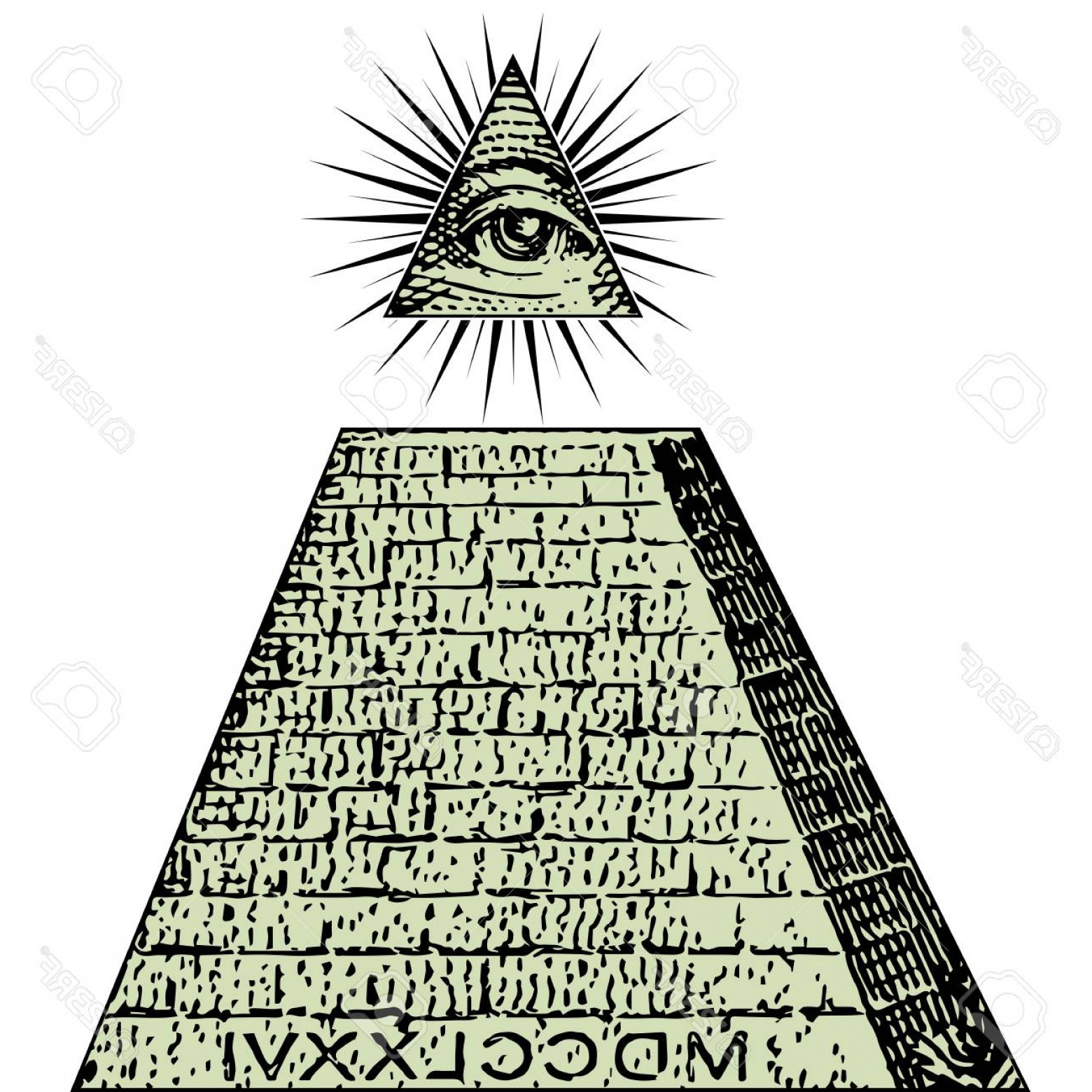 Photostock Vector New World Order One Dollar Pyramid Illuminati 1560x1560 Photostock Vector New World Order One Dollar Pyramid Illuminati
