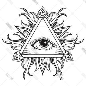 Stock Vector Vector All Seeing Eye Pyramid Symbol In Tattoo 300x300 Stock Vector Vector All Seeing Eye Pyramid Symbol In Tattoo