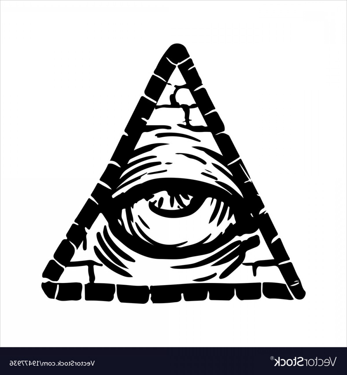 1200x1296 Hand Drawn Sketch Of The Illuminati Symbol Vector Soidergi