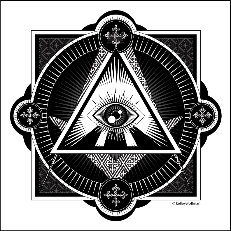 792x792 Illuminati Vector Illustration Creatiik