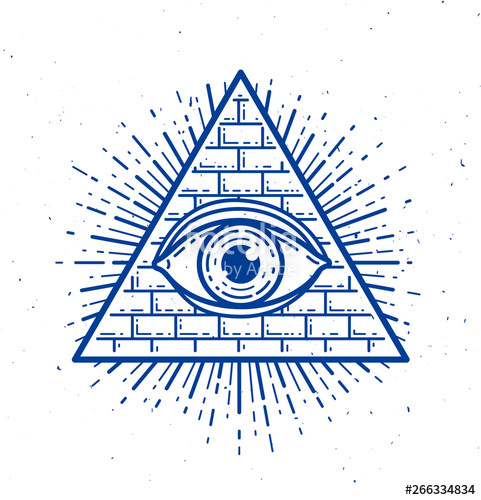 481x500 All Seeing Eye Of God In Sacred Geometry Triangle, Masonry