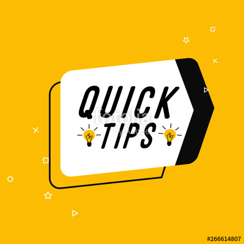 Quick Tips Colorful Banner Vector Illustrator Stock Image 500x500 Quick Tips Colorful Banner Vector Illustrator Stock Image